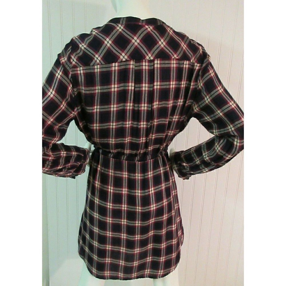 LUCKY BRAND DRESS PLAID W/DRAWSTRING WAIST SIZE LARGE - Picture 2 of 6